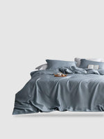 Housse de couette en soie naturelle 220x240 - Gris