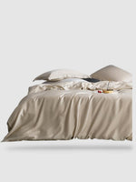 Housse de couette en soie naturelle 200x230 - Beige