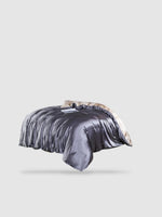Housse de couette en soie de mûrier 200x230 - Gris/beige