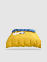 housse de couette tibétaine 150x200 - Jaune/bleu