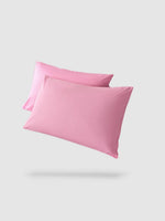 housse de coussin 100% coton 50x70 2 pièces - Rose