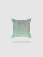 housse de coussin en Velours côtelé 40x60 - Vert pastel