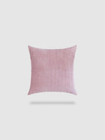 housse de coussin en velours côtelé 50x50 - Rose