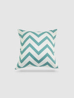 housse de coussin coton 60x60 - Turquoise