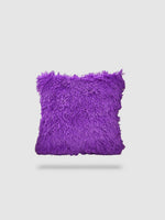 housse de coussin en fourrure 45x45 - Violet