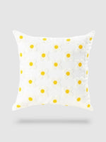 housse de coussin brodée florale 45x45 - Motif 2