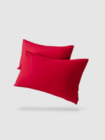 housse de coussin 100% coton 45x45 2 pièces - Rouge