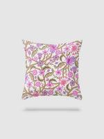 housse de coussin en lin à fleurs 45x45 - motif 13