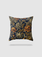 housse de coussin en lin à fleurs 45x45 - motif 19
