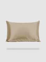 housse de coussin soie de murier 40x60 - Beige gris