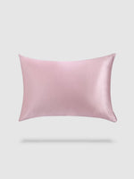housse de coussin soie de murier 40x60 - Rose