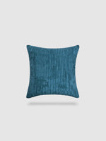 housse de coussin en Velours côtelé 70x70 - Bleu jean