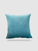 housse de coussin velours 45x45 - Bleu claire