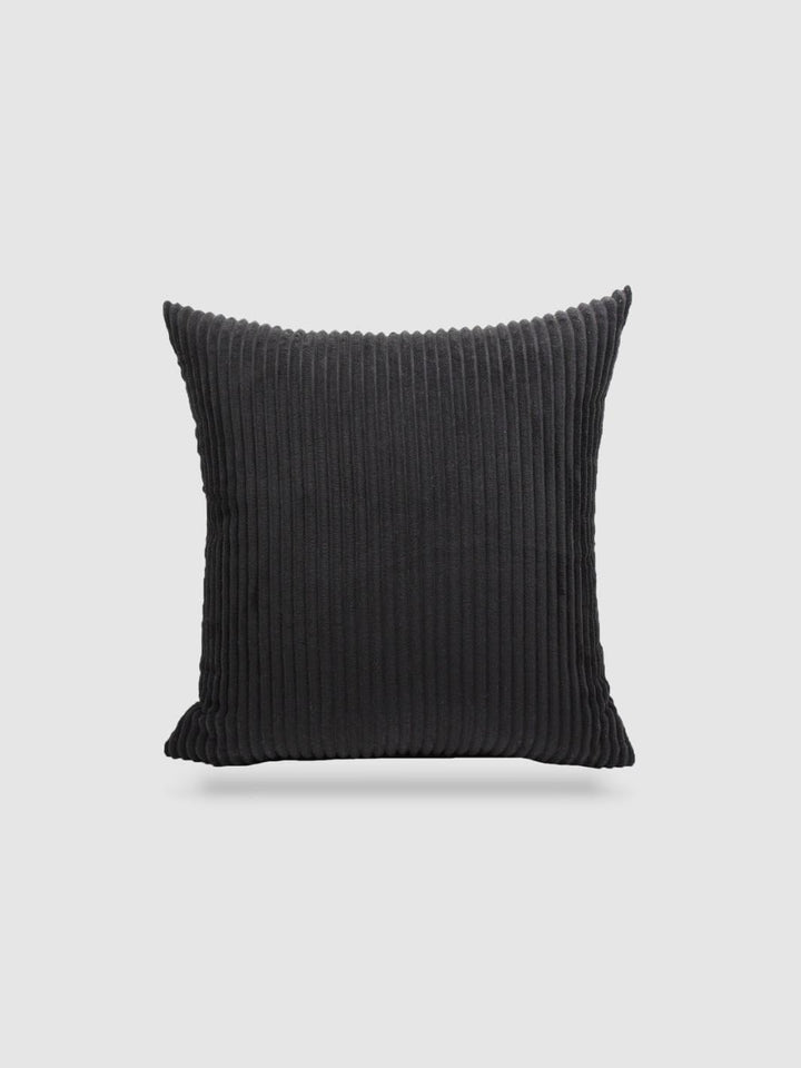 housse de coussin en Velours côtelé 60x60 - Noir