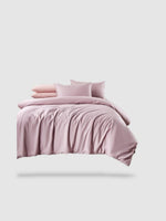 housse de couette haut de gamme 230x230 - Rose clair