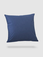 housse de coussin en Coton de lin 50x50 - Bleu