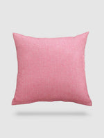 housse de coussin en Coton de lin 50x50 - Rose
