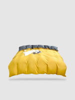 housse de couette tibétaine 180x230 - Jaune/gris
