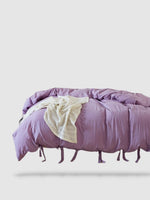 parure de lit en microfibre 220x220 - Violet