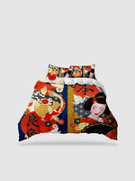 Parure de lit motif japonais 140x200 - Motif 10