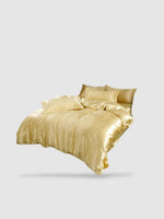 Parure de lit en soie 150x200 - Camel