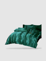 Parure de lit en soie 150x200 - Vert