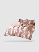 Parure de lit en soie 180x220 - Jade clair
