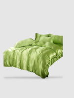 Parure de lit en soie 200x230 - Vert pomme