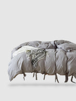 parure de lit en microfibre 260x220 - Gris