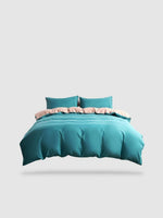 parure de lit uni 135x200 - Orange