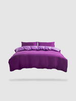 parure de lit uni 135x200 - Violet