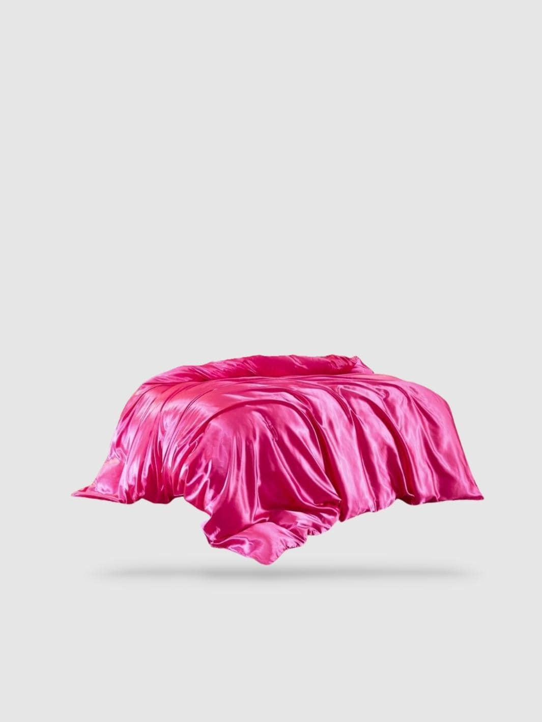 housse de couette satin de coton 220x240 - Rose bonbon