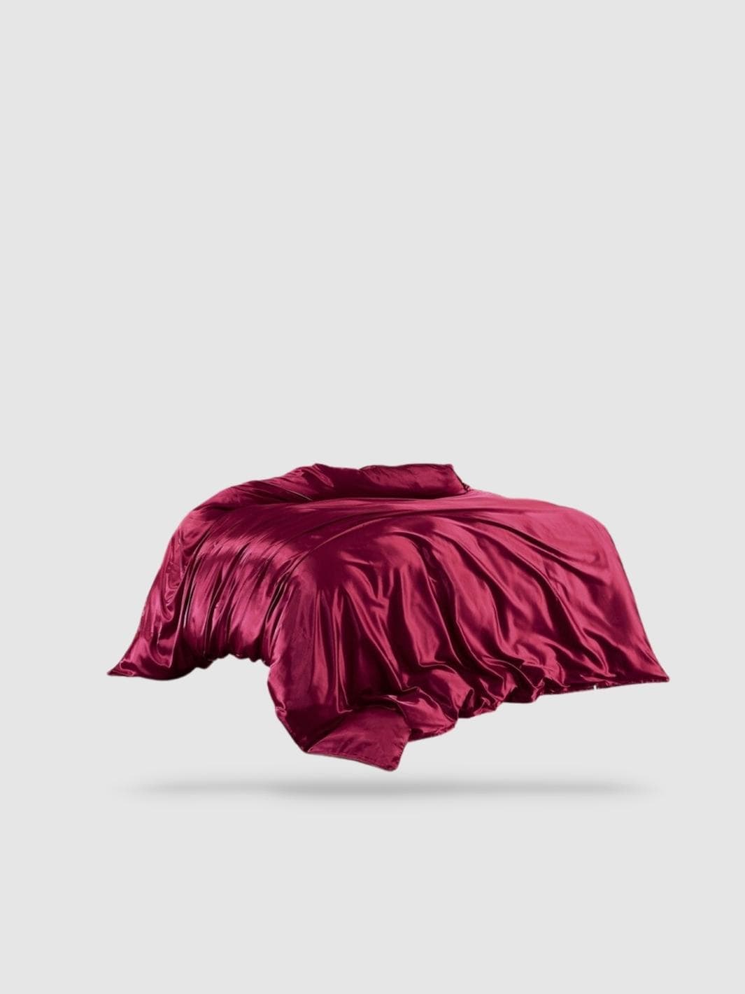housse de couette satin de coton 220x220 - Rouge