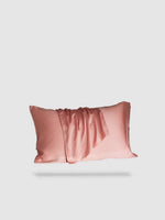 housse de coussin 100% en soie de mûrier 50x70 2 pièces - Rose