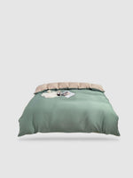 housse de couette tibétaine 220x240 - Vert pastel/beige