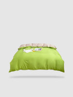 housse de couette tibétaine 200x200 - Vert pomme/beige