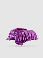 housse de couette satin de coton 220x240 - Violette